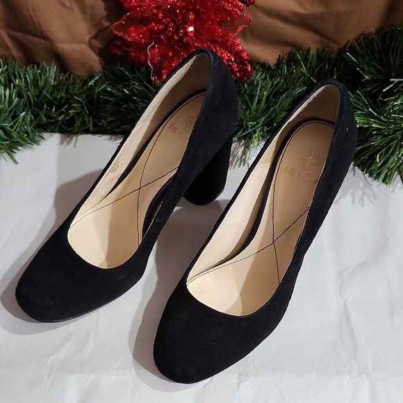 Isola Shoes - Isola Black Suede Heels